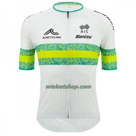 Wielershirt 2023 Australië Nationaal Team - Groen Wit